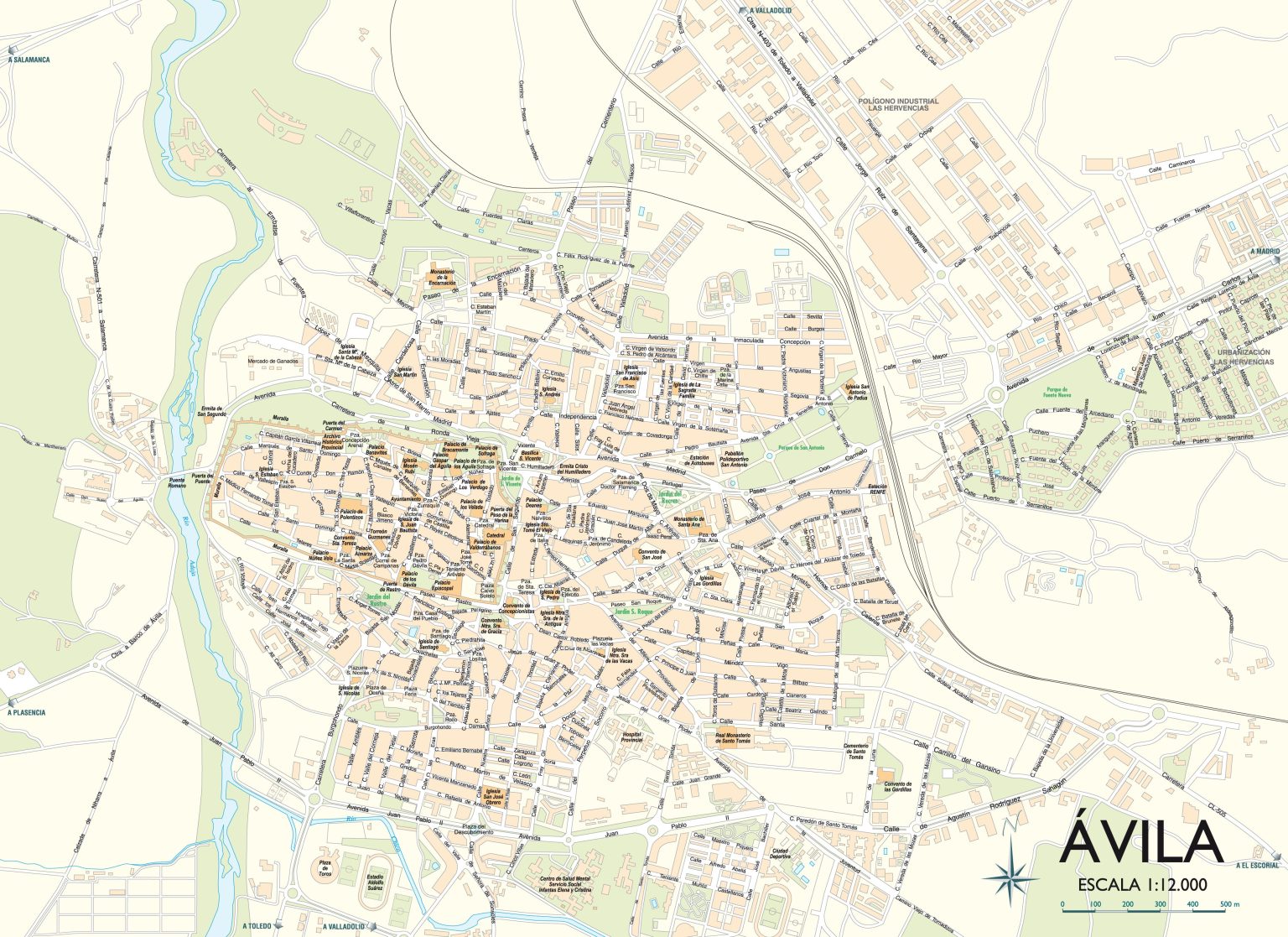 Mapa de la ciudad de Ávila - Galería de mapas