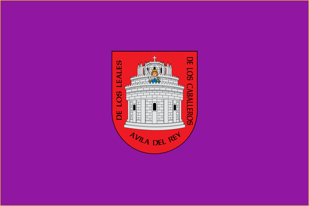 Bandera de la ciudad de Ávila.