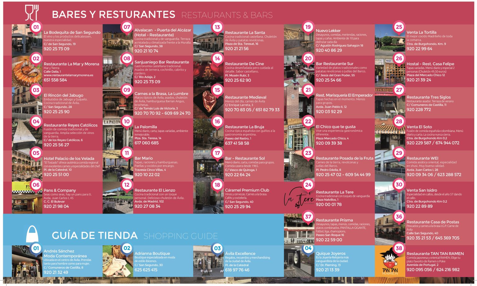 Plano turístico de la ciudad de Ávila - Galería de mapas