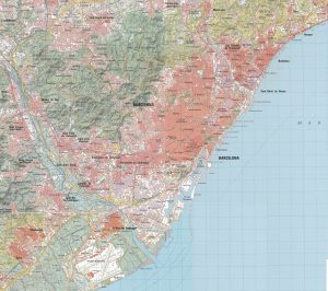 Mapa de la ciudad de Barcelona