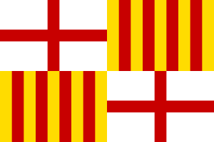 Bandera de la ciudad de Barcelona