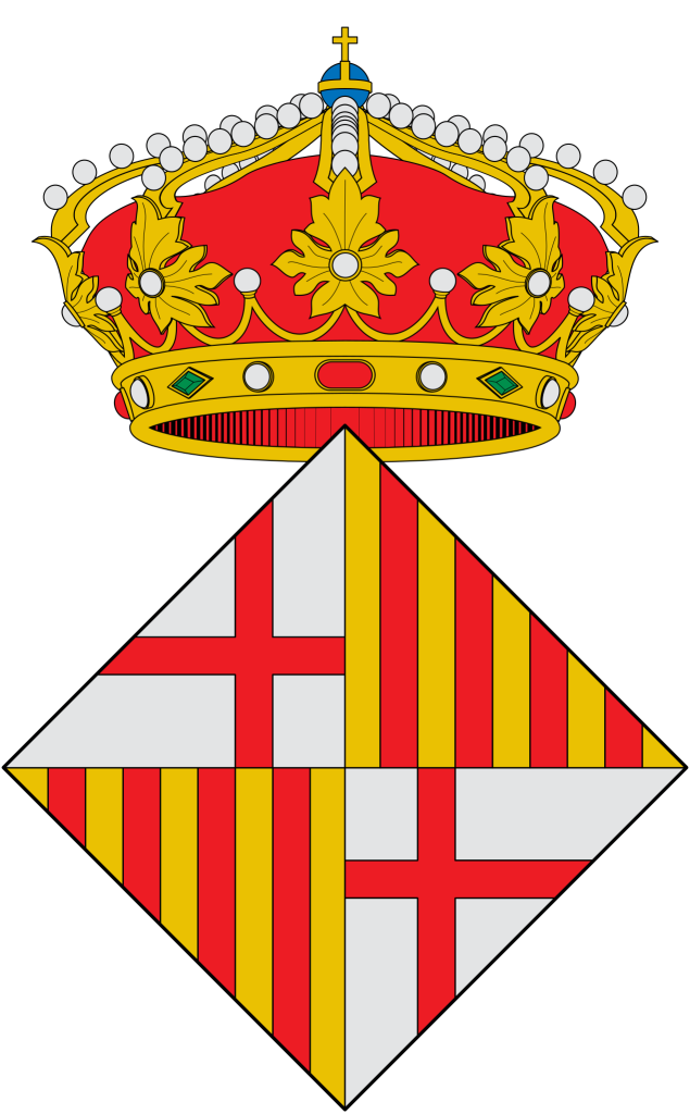 Escudo de la ciudad de Barcelona.