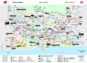 Plano del metro de Barcelona