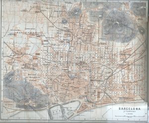 Mapa de Barcelona de 1908