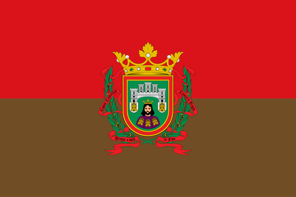 Bandera de la ciudad de Burgos.