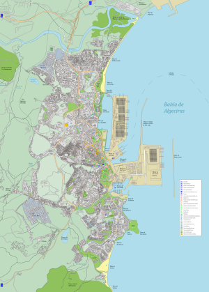 Mapa de Algeciras