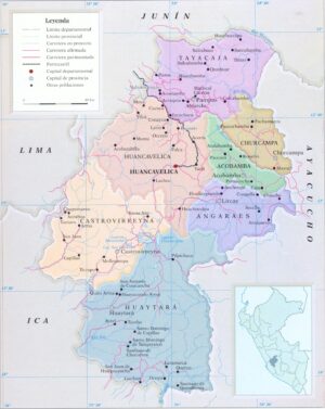 Las provincias del departamento de Huancavelica