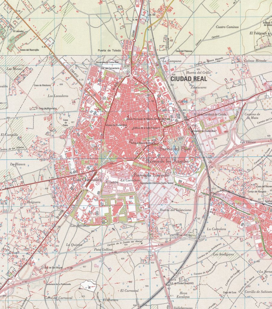 Mapa de Ciudad Real.