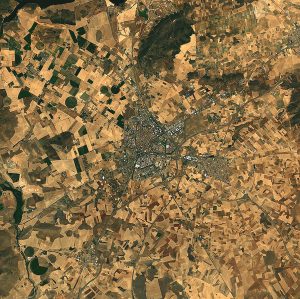 Vista satelital de Ciudad Real