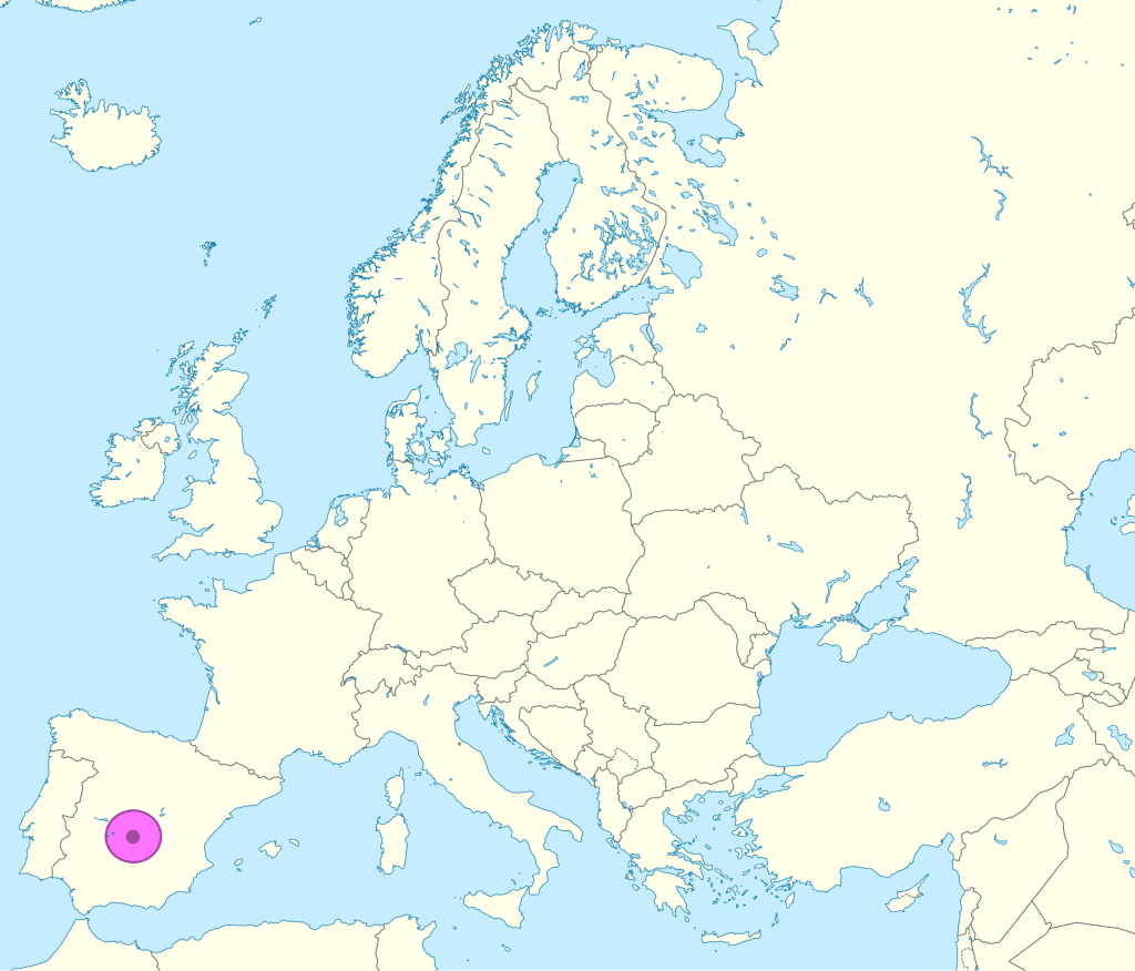 Mapa de ubicación de Ciudad Real.