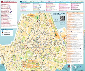 Plano turístico de Ciudad Real