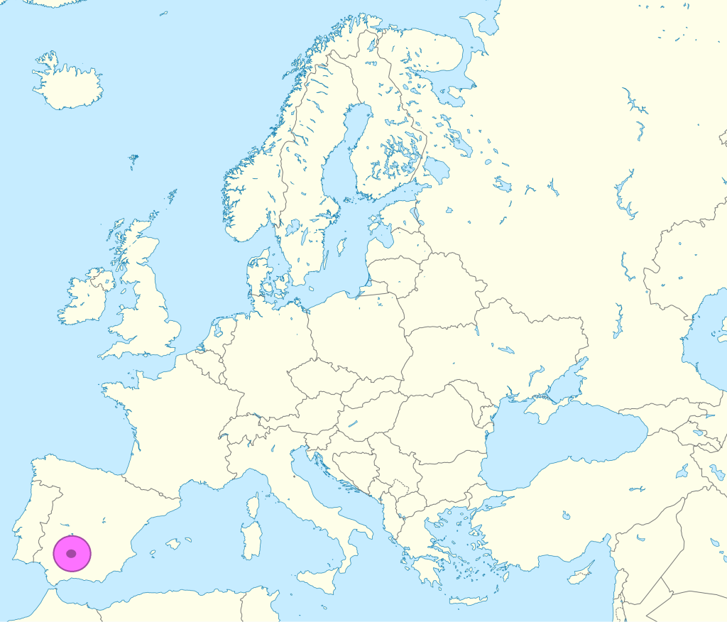 Mapa de ubicación de Córdoba.