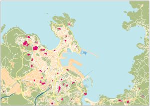 Mapa mudo de La Coruña