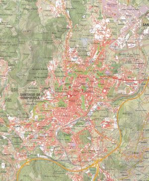 Mapa de Santiago de Compostela