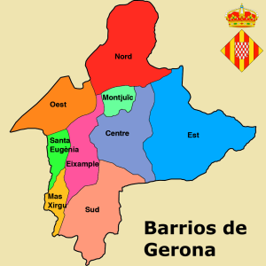 ¿Cuales son los barrios de Gerona?