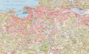 Mapa de San Sebastián (Guipúzcoa)