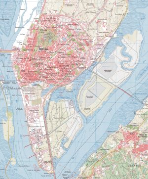 Mapa de la ciudad de Huelva