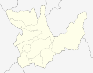 Mapa en blanco del departamento de Huánuco