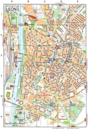 Centro de la ciudad de León (España)