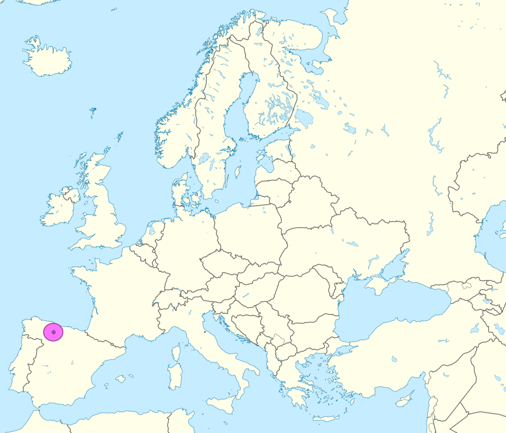 Mapa de ubicación de León.