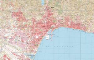 Mapa de la ciudad de Málaga