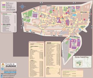 Plano del casco viejo de Orense