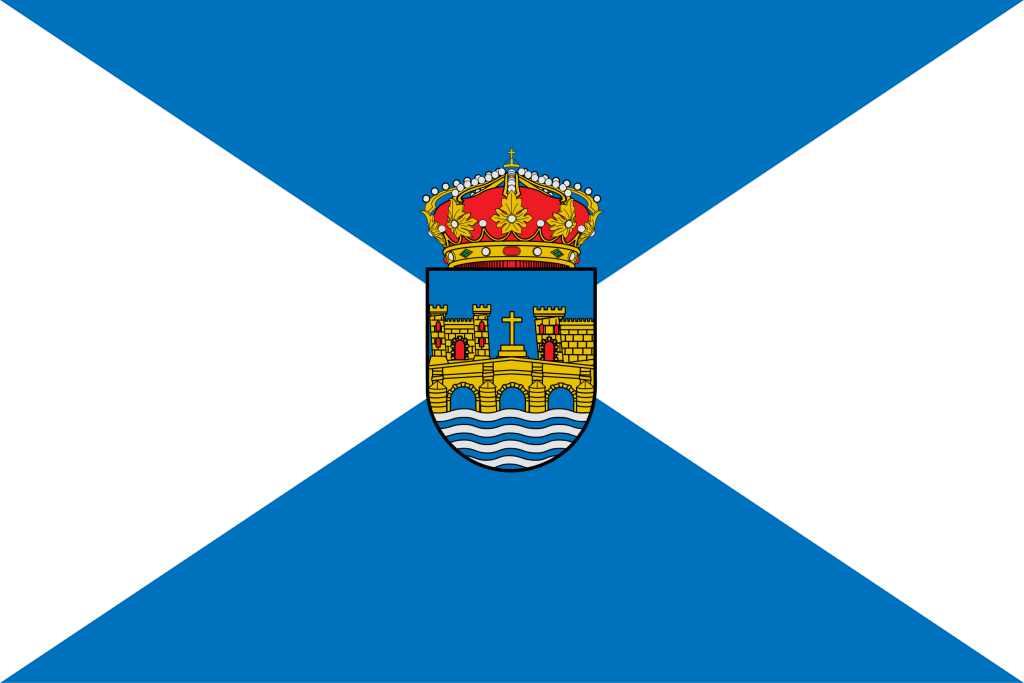 Bandera de la ciudad de Pontevedra.