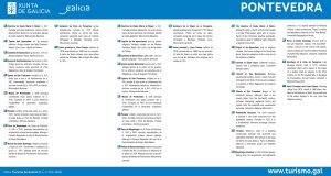 Lugares de interés en el casco histórico de Pontevedra.