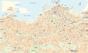 Plano de la ciudad de Vigo.