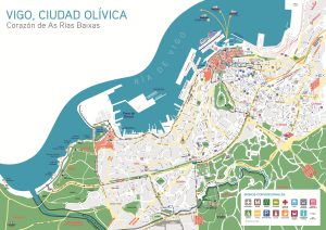 Plano turístico de la ciudad de Vigo