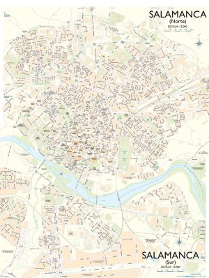 Mapa de la ciudad de Salamanca