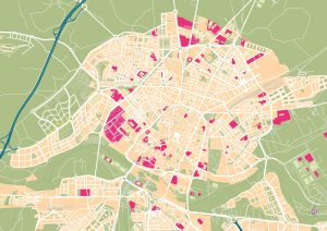 Mapa mudo de Salamanca
