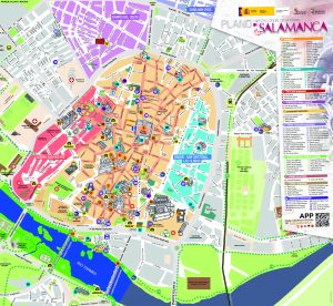 Plano de la Ciudad vieja de Salamanca