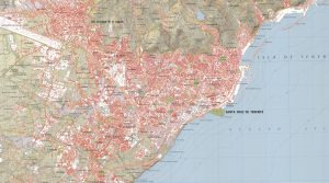 Mapa de la ciudad de Santa Cruz de Tenerife