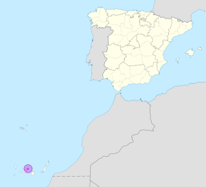 Mapa de ubicación de Santa Cruz de Tenerife en relación con España. Mapa de ubicación de Santa Cruz de Tenerife en relación con España.