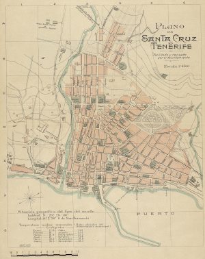 Plano de Santa Cruz de Tenerife 1910