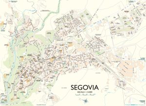 Mapa de la ciudad de Segovia