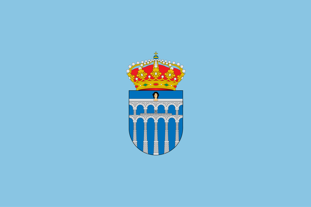 Bandera de la ciudad de Segovia.