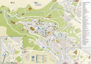 Plano turístico de la ciudad de Segovia