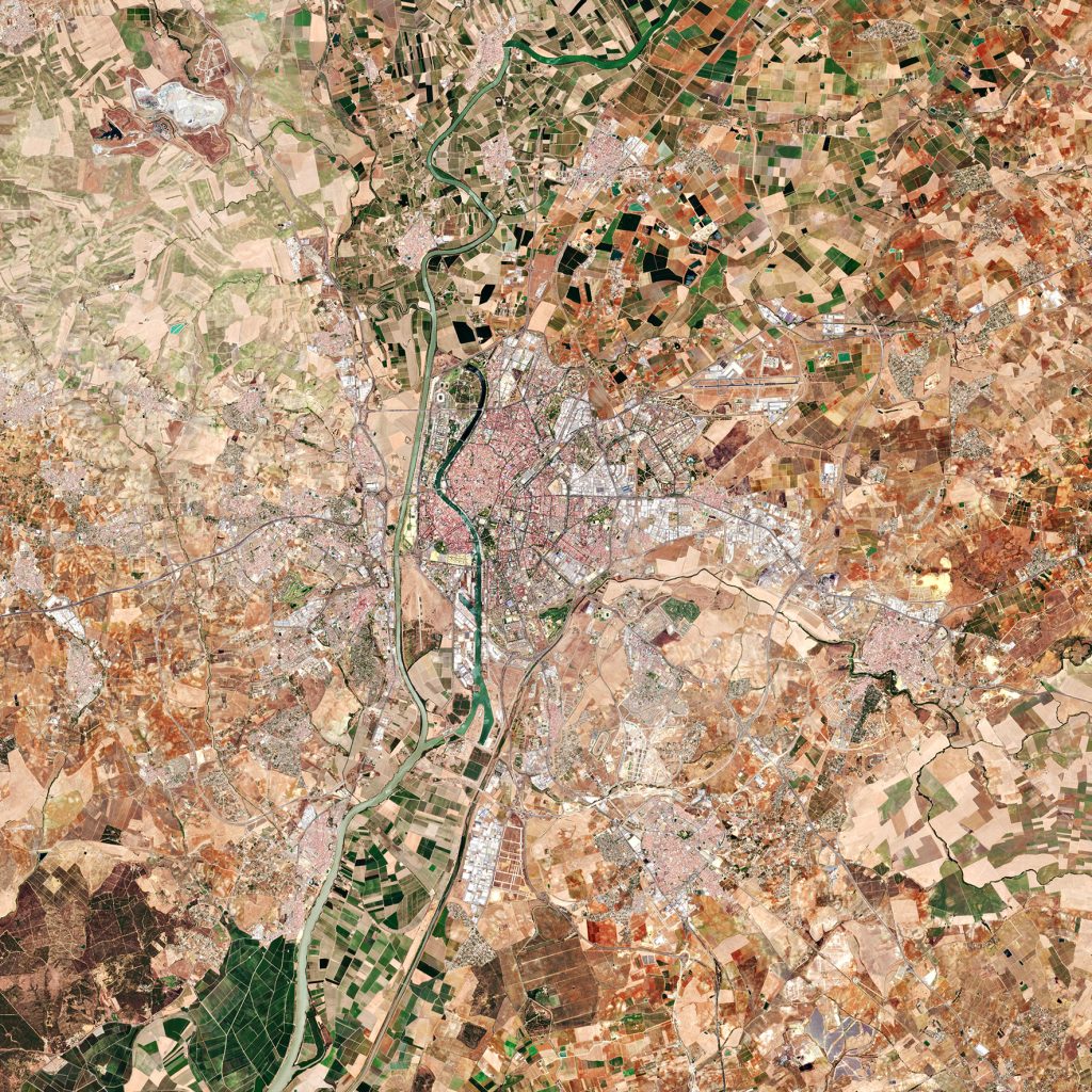 Imagen de satélite de Sevilla.