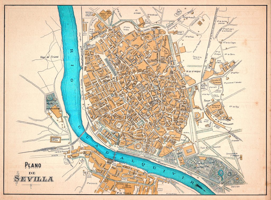 Plano de Sevilla de 1905.