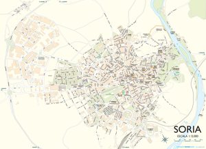 Mapa de la ciudad de Soria