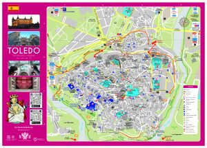 Plano turístico de la ciudad de Toledo