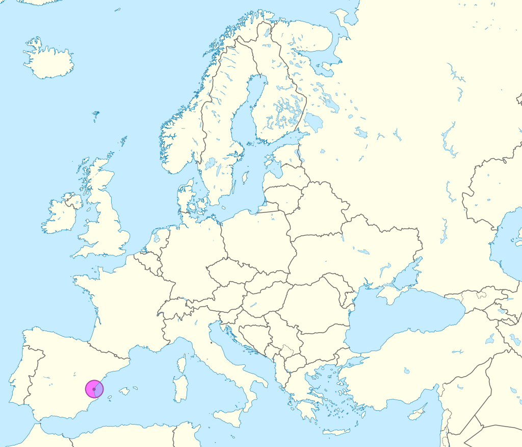 Mapa de ubicación de Valencia.