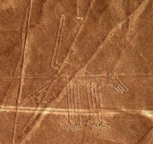 Figura de perro de las líneas de Nazca.