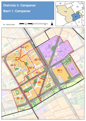 Plano del barrio de Campanar