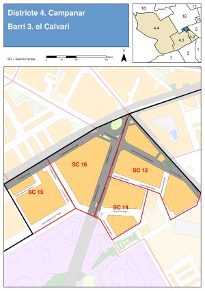 Plano del barrio de El Calvari
