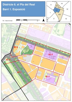 Plano del barrio de Exposición (Valencia)