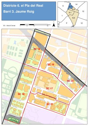 Plano del barrio de Jaume Roig