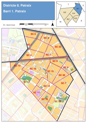 Plano del barrio de Patraix